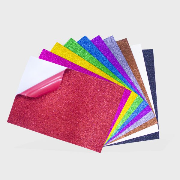 Lot De 10 Feuilles De Mousse EVA Pailletée Autocollante - Épaisseur 2 Mm, Dimensions 20 X 30 Cm - Pour Bricolage, Scrapbooking, Décos De Fête - Couleur Doré